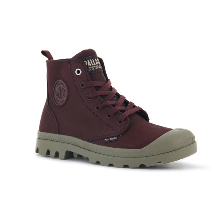 Palladium Pampa Hi Zip SL Laarzen Dames Bordeaux | NL 74WSKQA